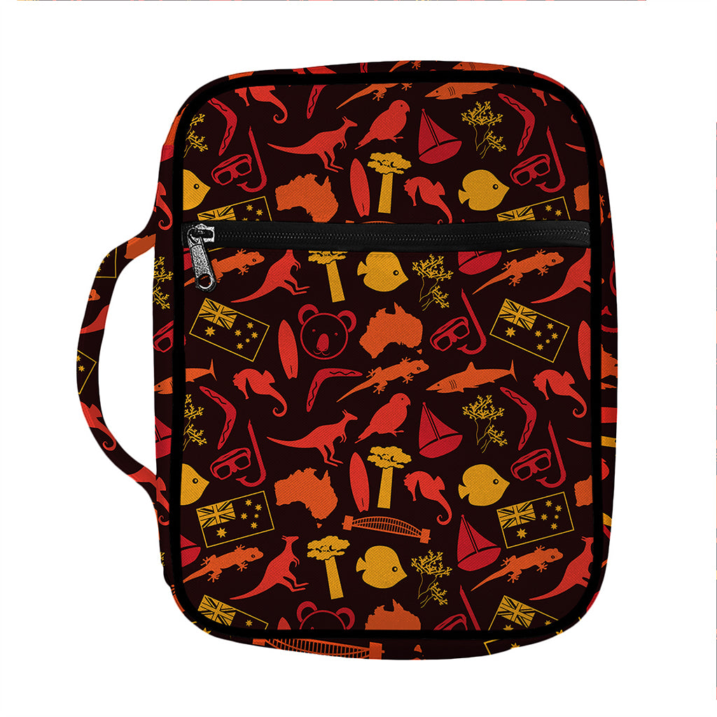 Australia Country Pattern Print Front Pocket Bible Bag