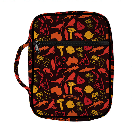 Australia Country Pattern Print Front Pocket Bible Bag