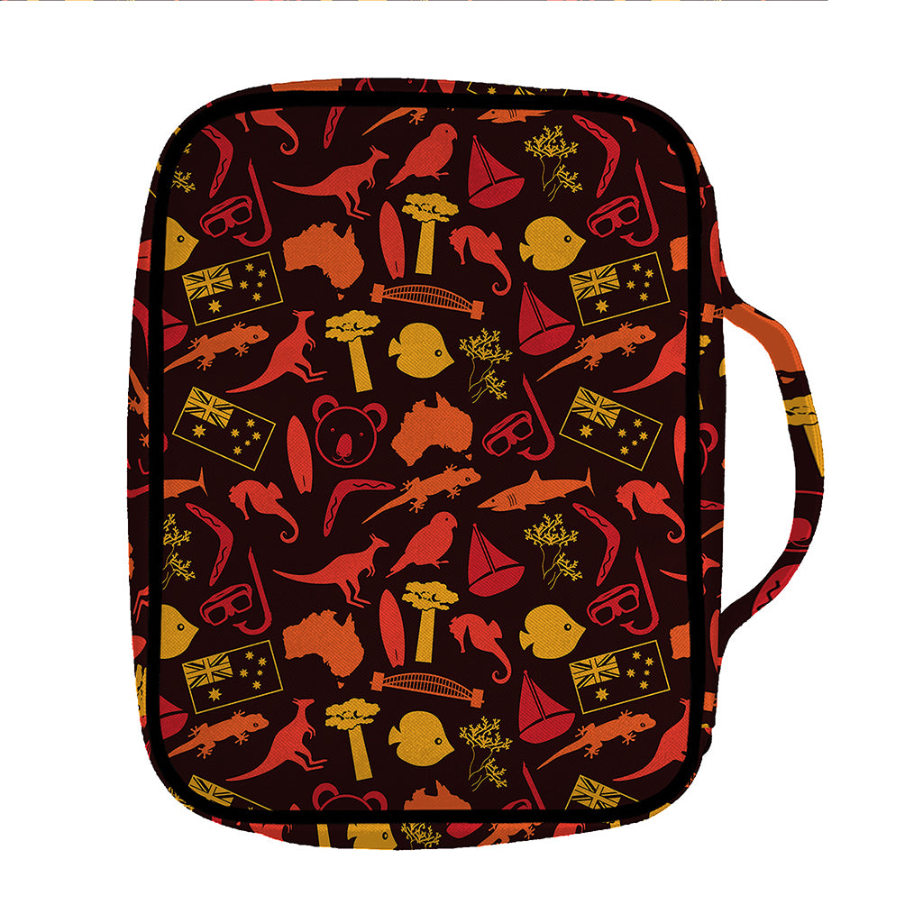Australia Country Pattern Print Front Pocket Bible Bag