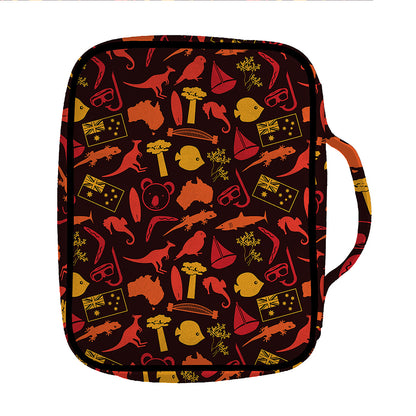 Australia Country Pattern Print Front Pocket Bible Bag
