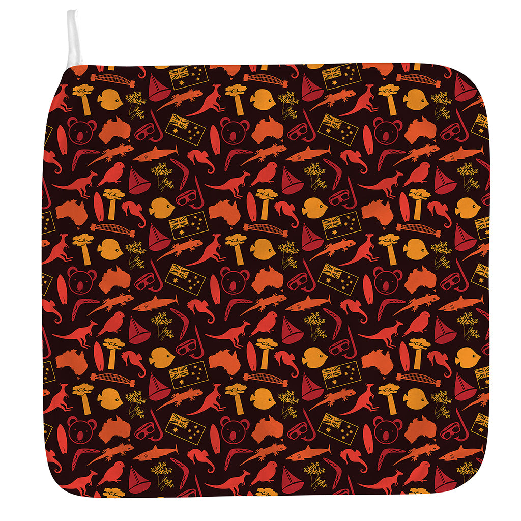 Australia Country Pattern Print Hand Towel