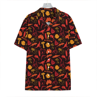 Australia Country Pattern Print Hawaiian Shirt