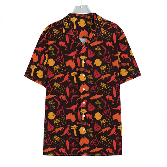 Australia Country Pattern Print Hawaiian Shirt