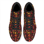 Australia Country Pattern Print High Top Leather Sneakers