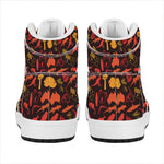 Australia Country Pattern Print High Top Leather Sneakers