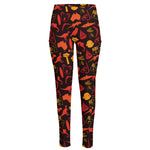 Australia Country Pattern Print High-Waisted Pocket Leggings