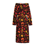 Australia Country Pattern Print Hooded Bathrobe