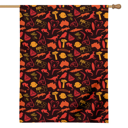 Australia Country Pattern Print House Flag