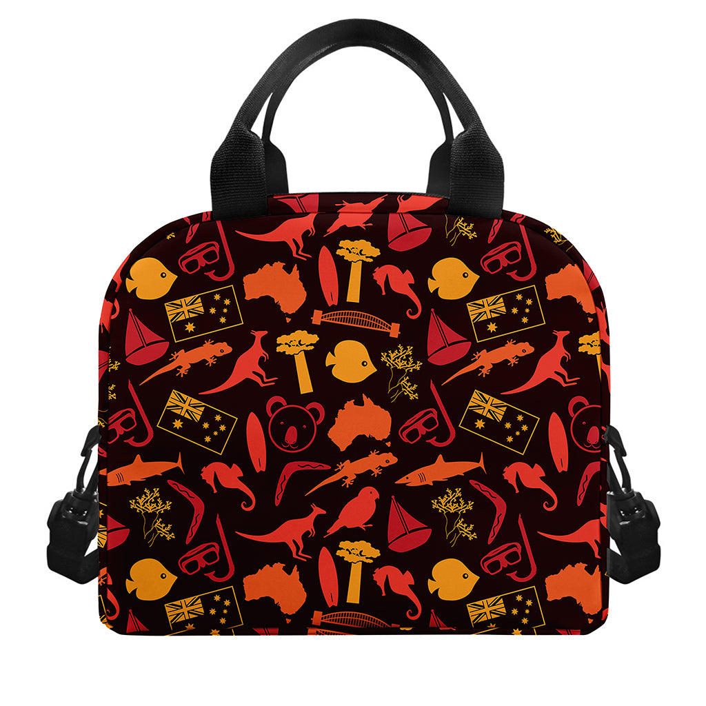 Australia Country Pattern Print Insulated Lunch Bag