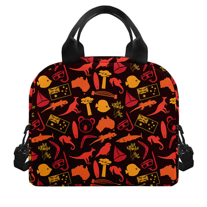 Australia Country Pattern Print Insulated Lunch Bag