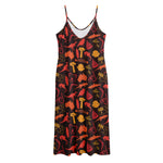 Australia Country Pattern Print Jersey Midi Cami Dress