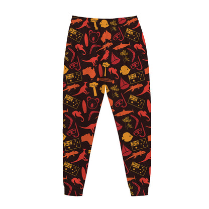 Australia Country Pattern Print Jogger Pants