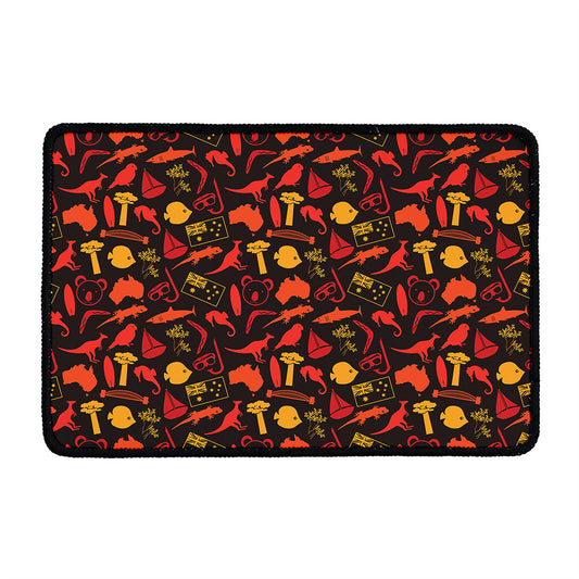 Australia Country Pattern Print Kitchen Mat