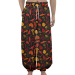 Australia Country Pattern Print Lantern Pants