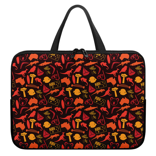 Australia Country Pattern Print Laptop Sleeve With Handle