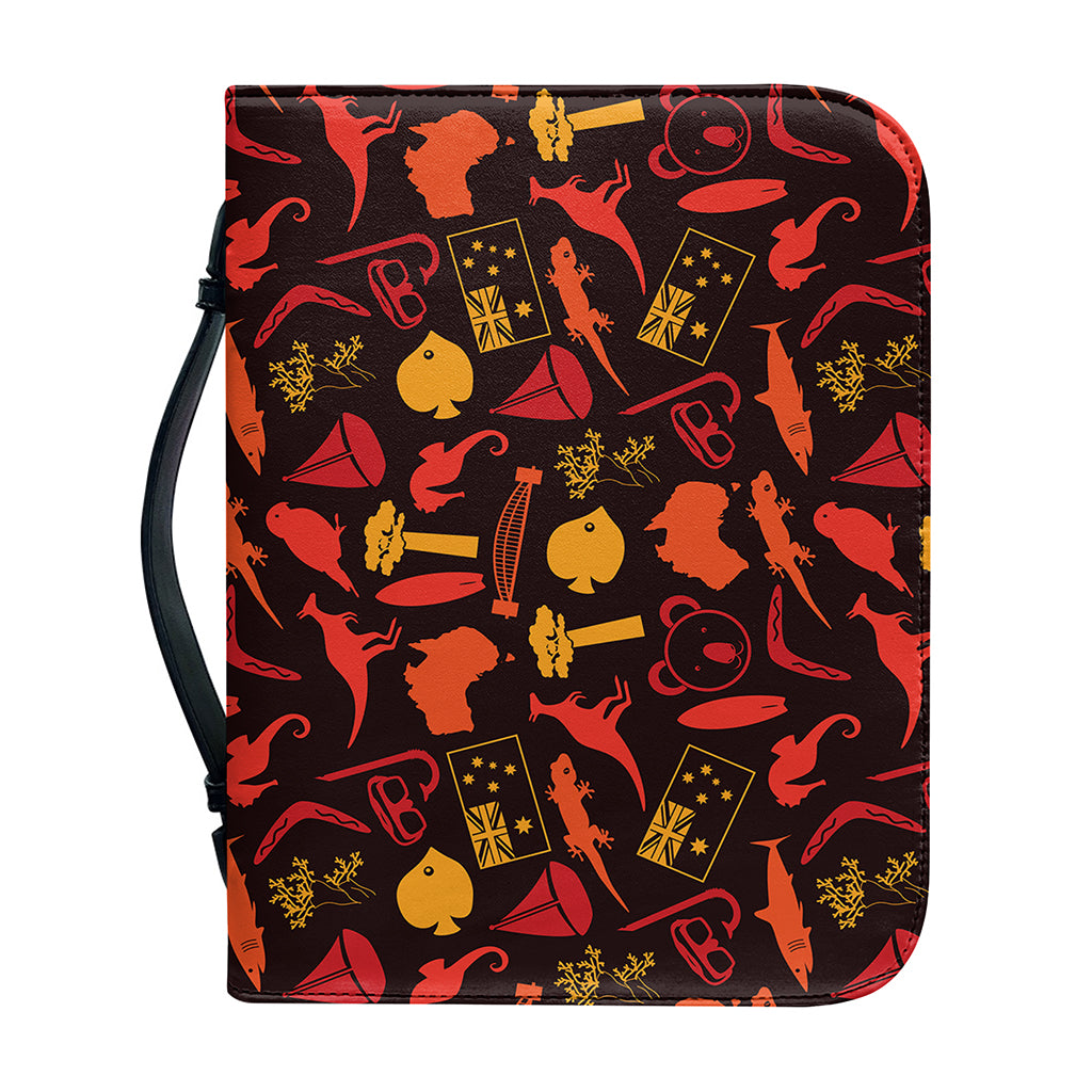 Australia Country Pattern Print Leather Bible Cover