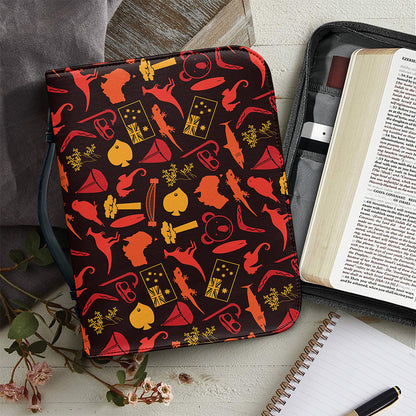 Australia Country Pattern Print Leather Bible Cover