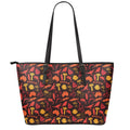 Australia Country Pattern Print Leather Tote Bag With Zipper