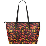 Australia Country Pattern Print Leather Tote Bag