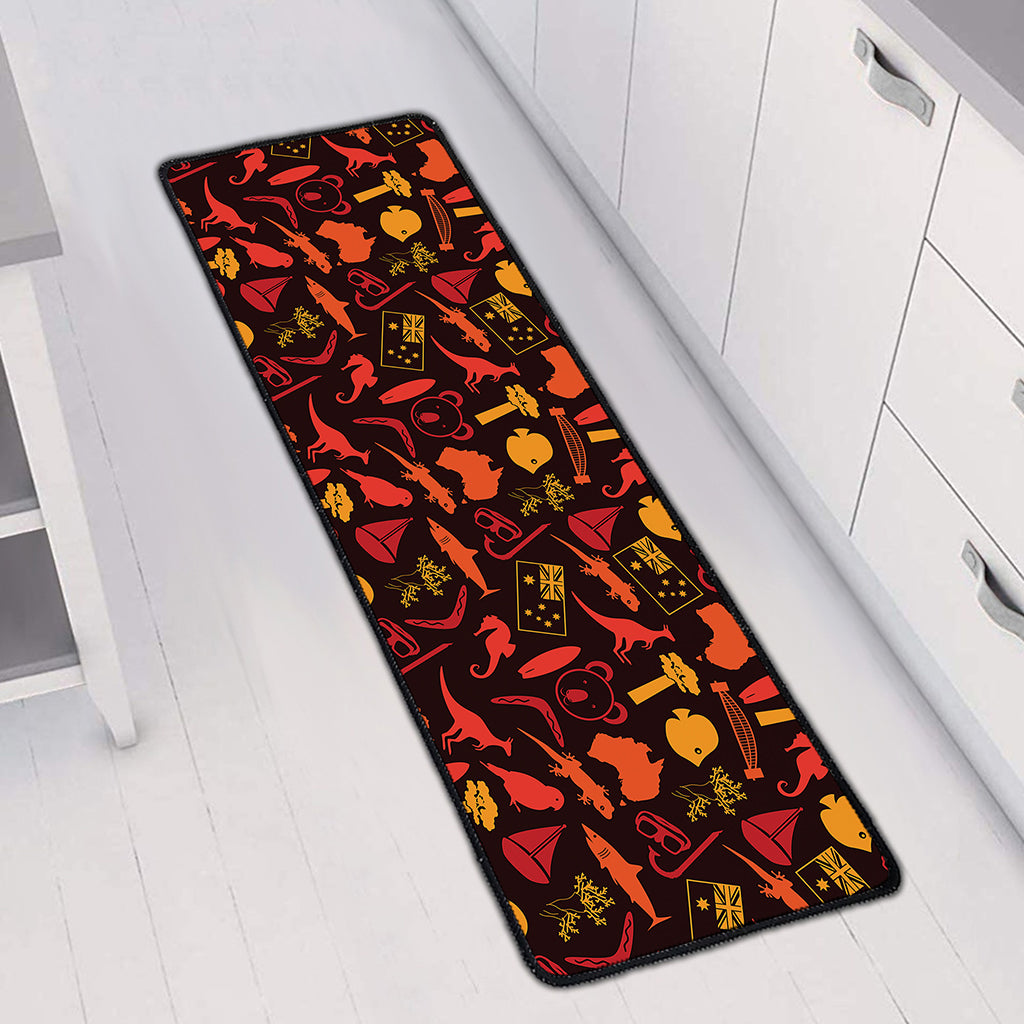 Australia Country Pattern Print Long Kitchen Mat