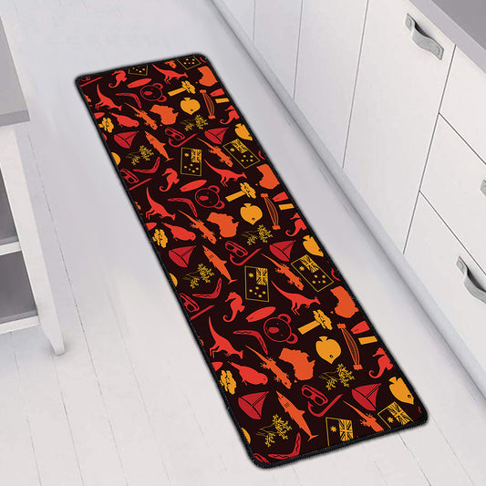 Australia Country Pattern Print Long Kitchen Mat
