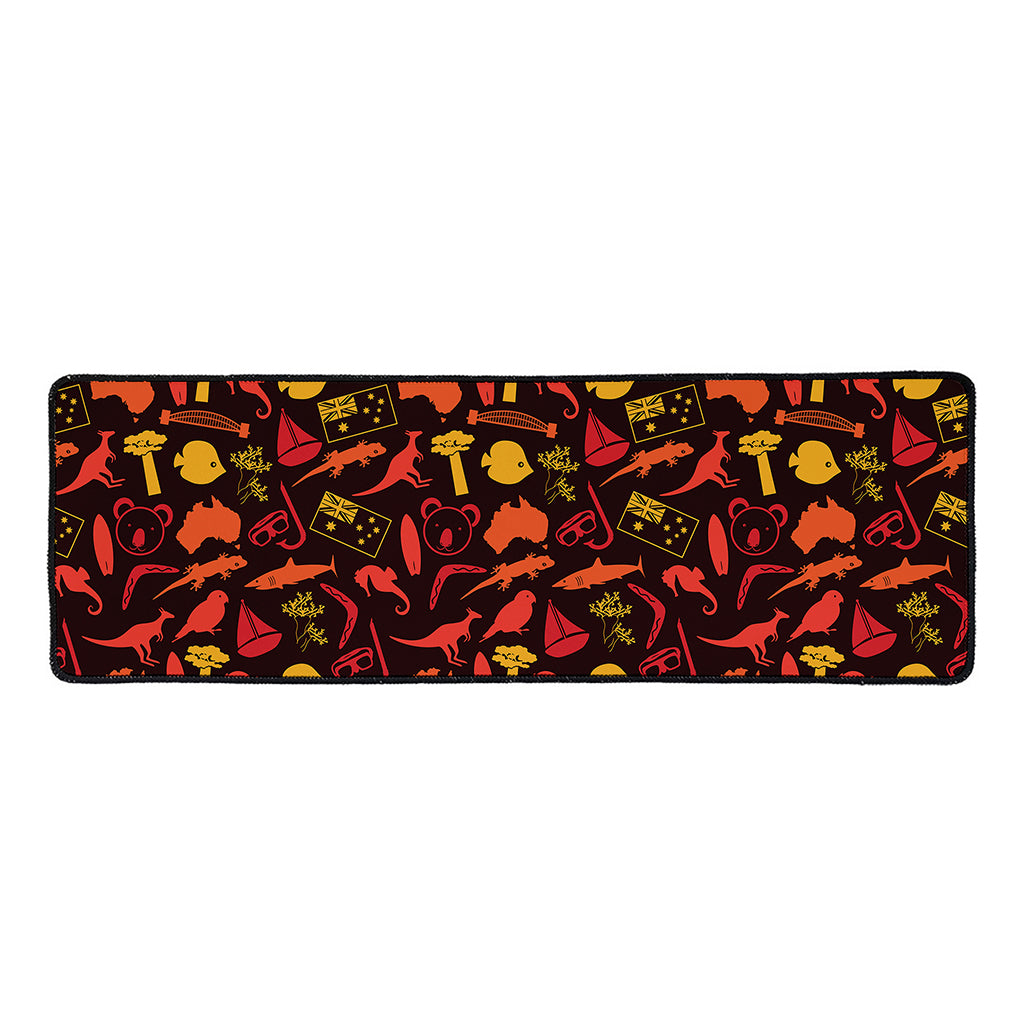 Australia Country Pattern Print Long Kitchen Mat
