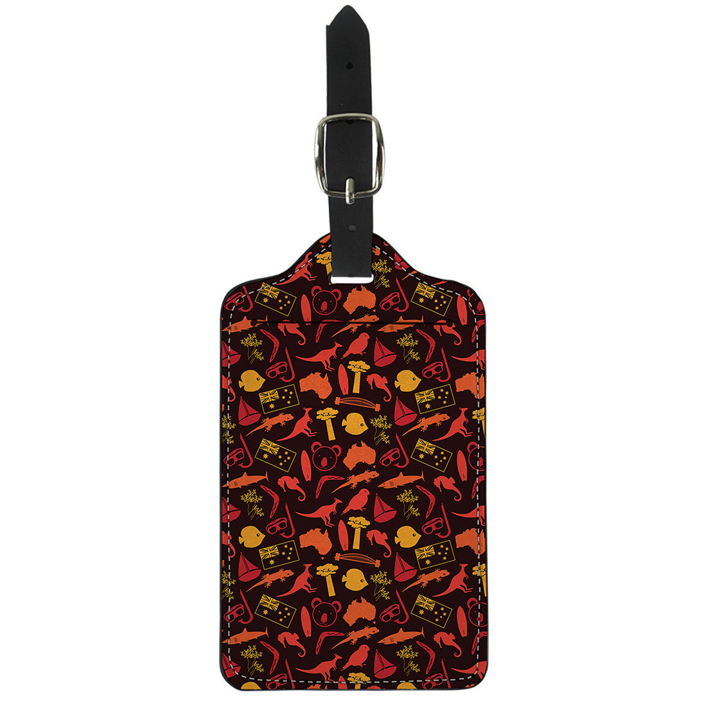 Australia Country Pattern Print Luggage Tag