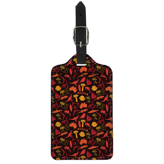 Australia Country Pattern Print Luggage Tag