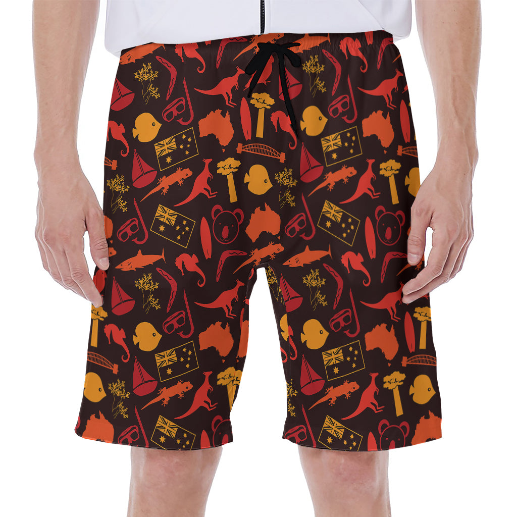 Australia Country Pattern Print Men's Beach Shorts