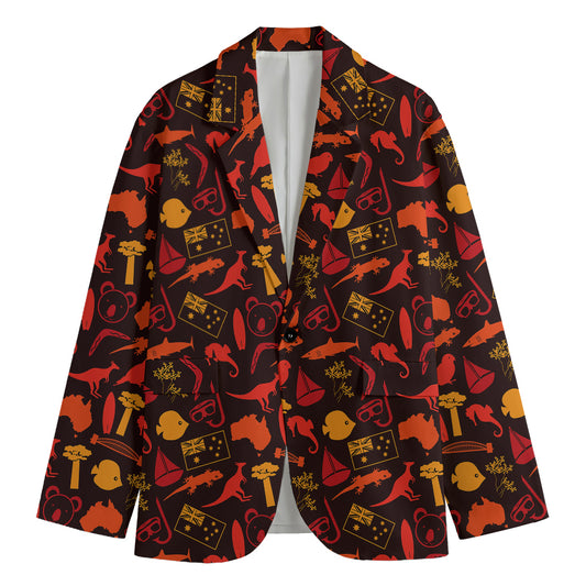 Australia Country Pattern Print Men's Blazer