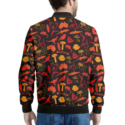Australia Country Pattern Print Men's Bomber Jacket