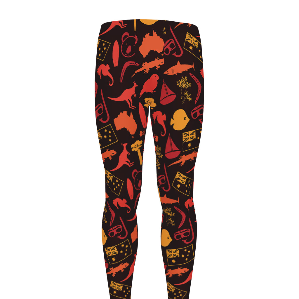 Australia Country Pattern Print Men's leggings