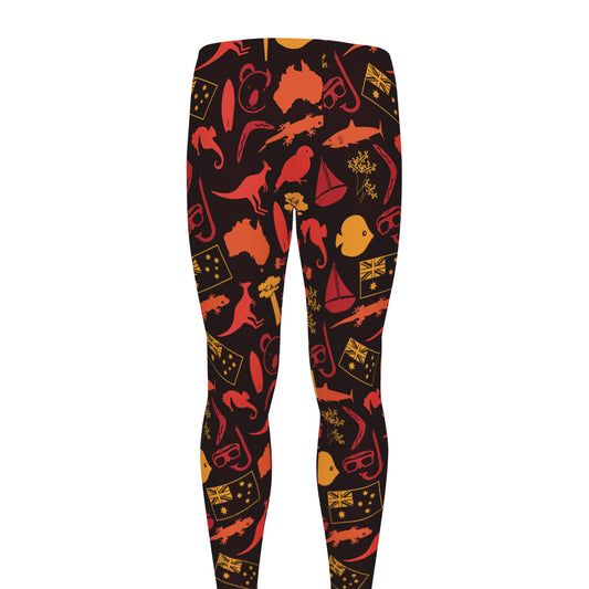 Australia Country Pattern Print Men's leggings
