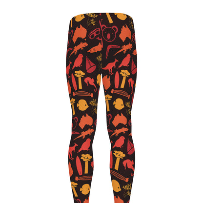 Australia Country Pattern Print Men's leggings