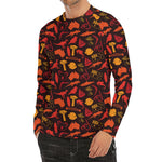 Australia Country Pattern Print Men's Long Sleeve Rash Guard