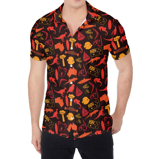Australia Country Pattern Print Men's Shirt