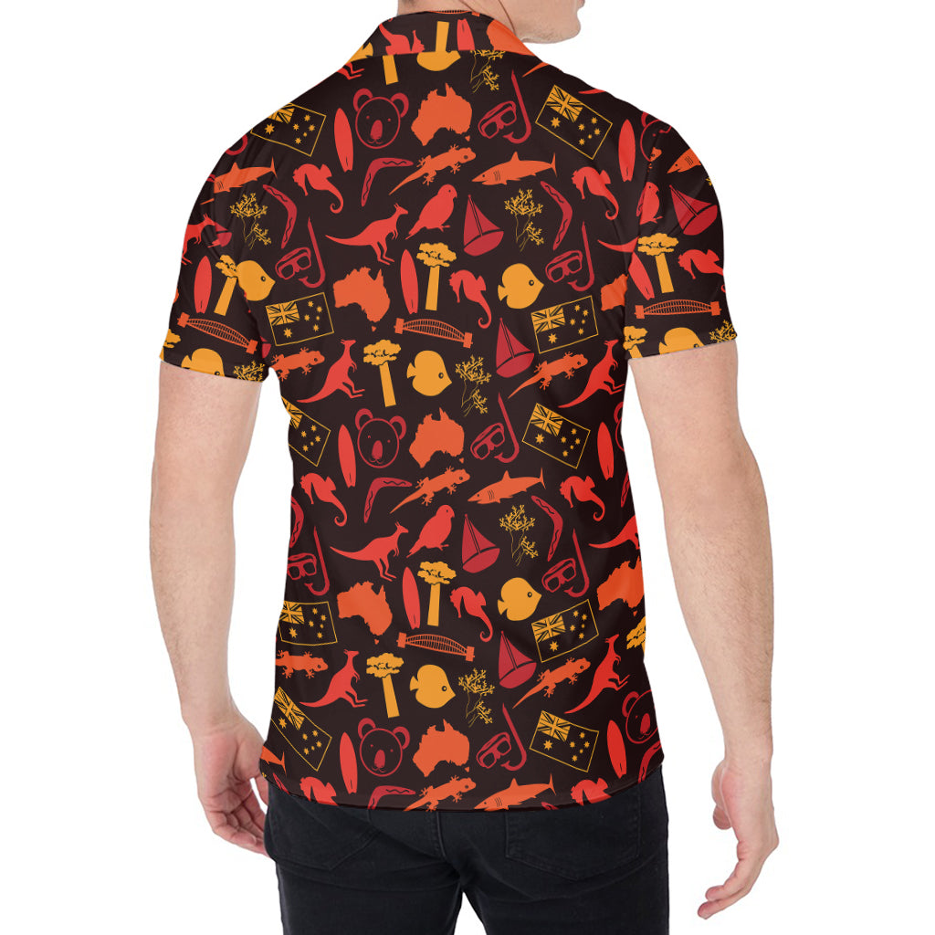 Australia Country Pattern Print Men's Shirt
