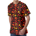 Australia Country Pattern Print Men's Velvet T-Shirt