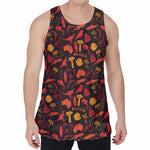 Australia Country Pattern Print Men's Velvet Tank Top