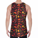 Australia Country Pattern Print Men's Velvet Tank Top