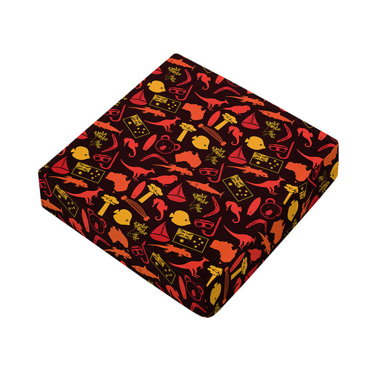 Australia Country Pattern Print Outdoor Seat Cushion Cover