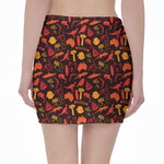 Australia Country Pattern Print Pencil Mini Skirt