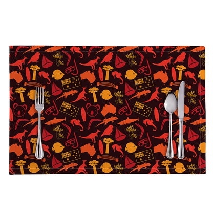 Australia Country Pattern Print Placemat