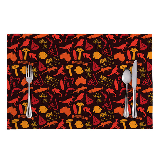 Australia Country Pattern Print Placemat