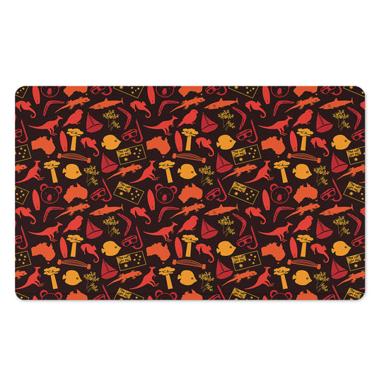 Australia Country Pattern Print Polyester Doormat