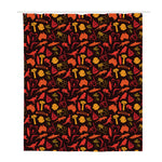 Australia Country Pattern Print Polyester Shower Curtain