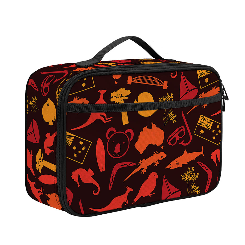 Australia Country Pattern Print Portable Lunch Bag