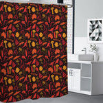 Australia Country Pattern Print Premium Shower Curtain