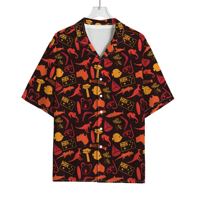Australia Country Pattern Print Rayon Hawaiian Shirt