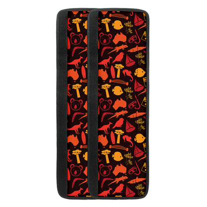 Australia Country Pattern Print Refrigerator Handle Covers